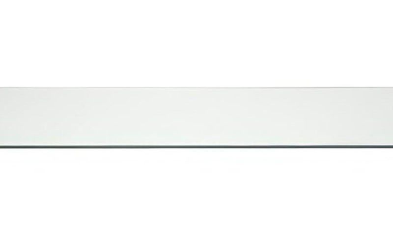 Tabla de buffet de vidrio templado transparente de 36" x 14"