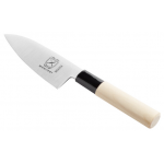Cuchillo multiusos Deba de 100 mm, mango de madera